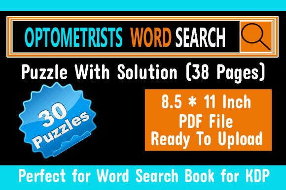 A Simple Tool for Creators: The Optometrists Word Search Puzzle for KDP
