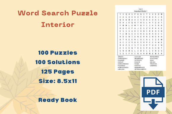 Discover the Creative Potential of Assorted Word Search Puzzle Interiors