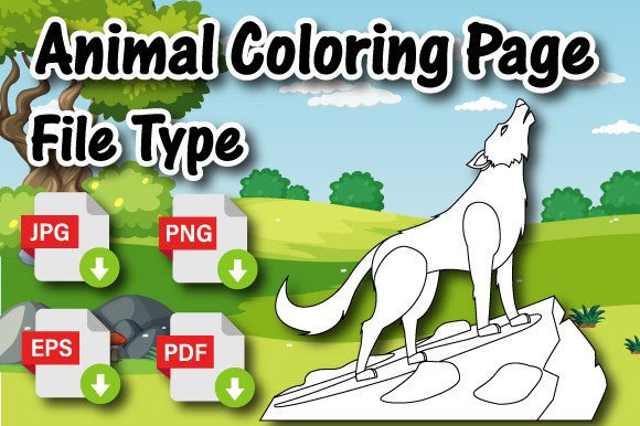 Harnessing Creativity: The Animal Coloring Page Wolf for Creators