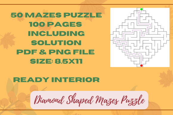 The Interior Diamond Maze Puzzle for KDP: A Guide for Puzzle Book Publishers