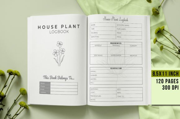 The Perfect Logbook for Tracking Your House Plant Growth