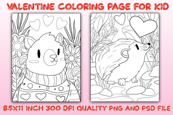 Valentine's Coloring Pages Vol 22: A Process-Oriented Asset for Creators and Professionals